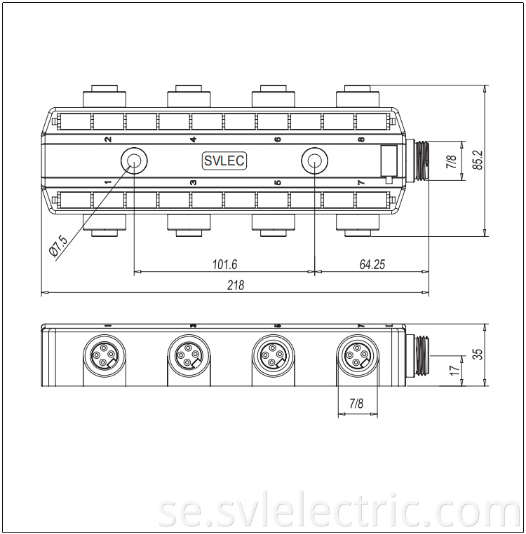 Power Distribtution Box 8 Way Size